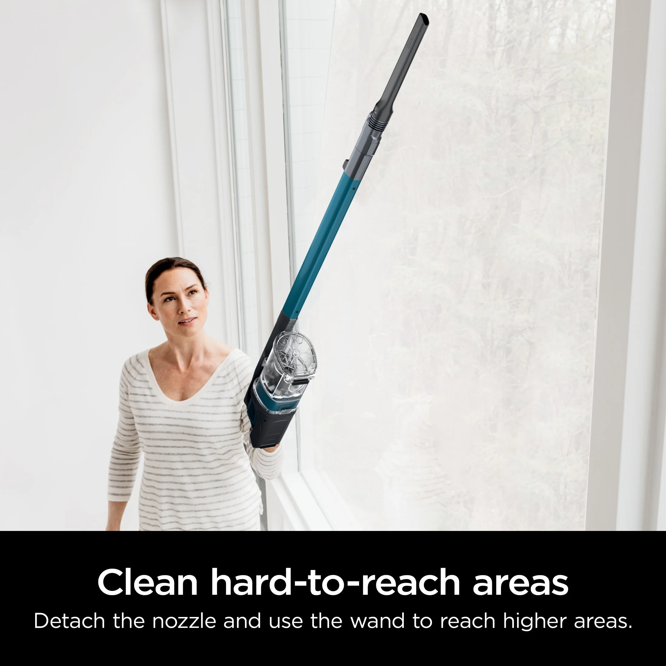 Shark Pet Pro Cordless Stick Vacuum Cleaner with Powerfins Brushroll, 40 min Runtime, IZ240