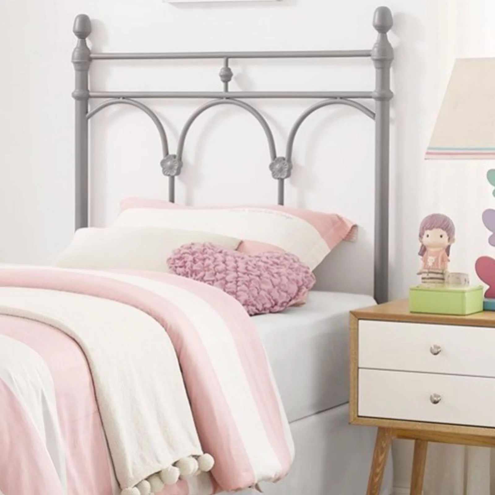 Powell Twin Headboard, Gray