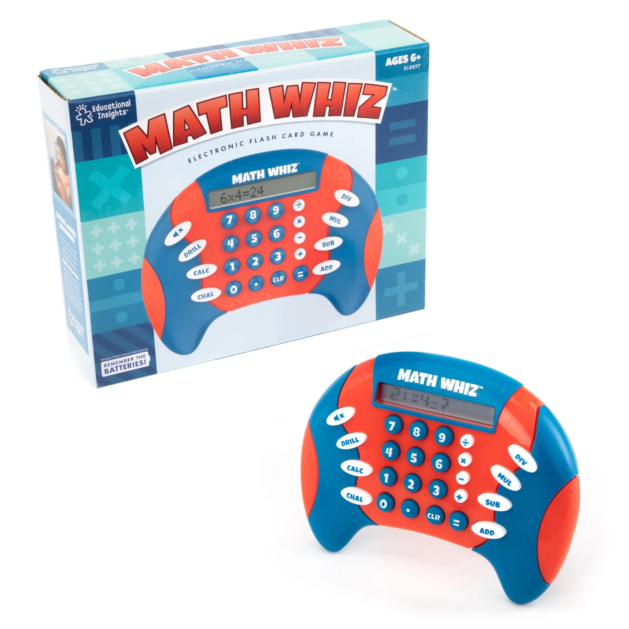 Educational Insights Math Whiz Electronic Math Game, Learning Toy, Ages 6+