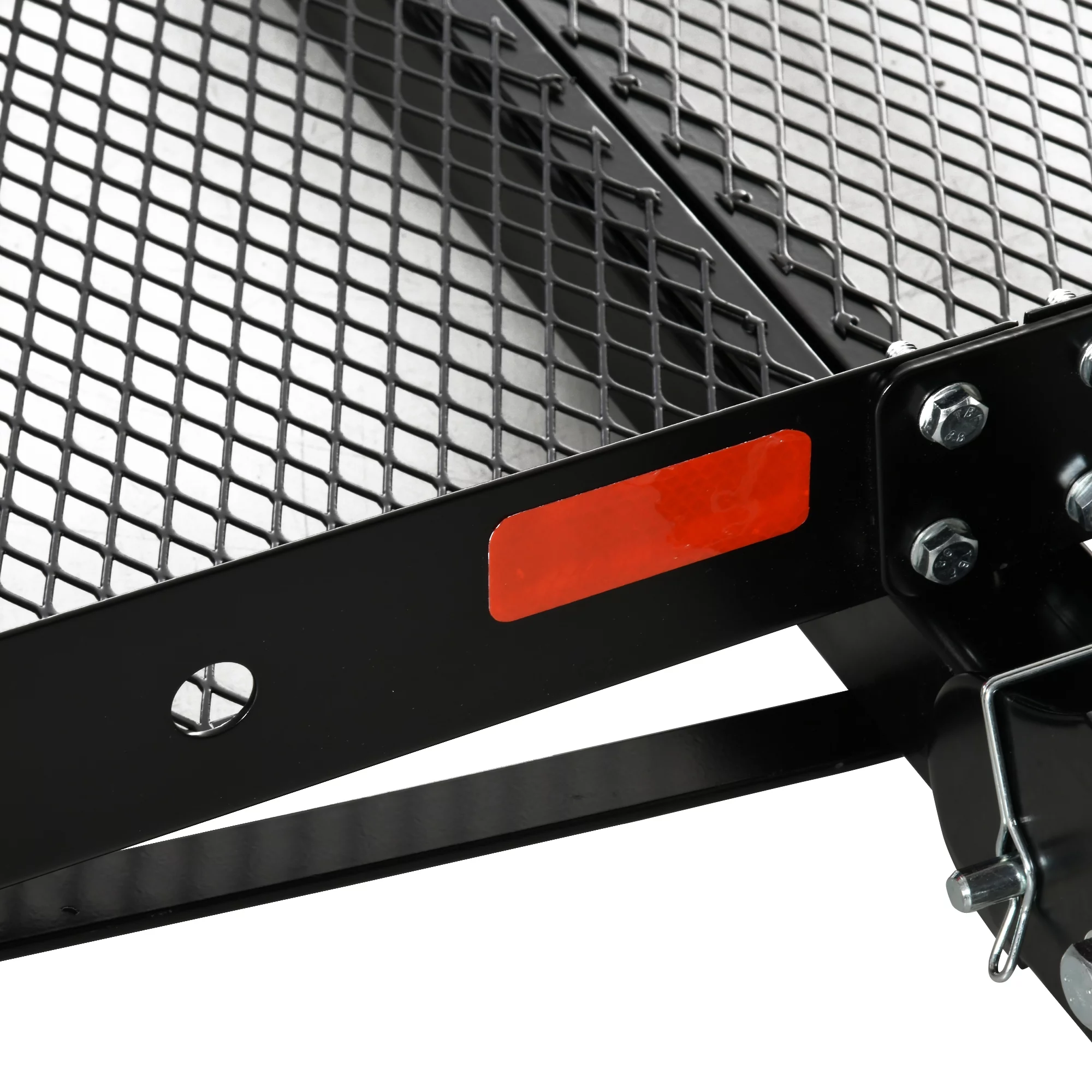 Aosom Hitch Mount Cargo Carrier 350 lbs Capacity Fits 2'' Receiver Black