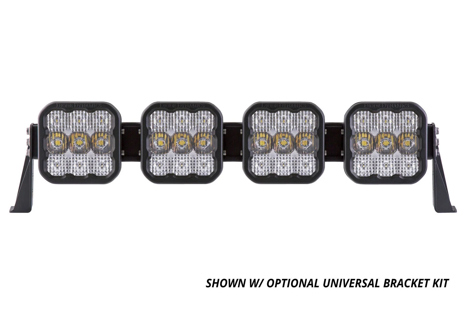 Diode Dynamics SS5 Pro Universal CrossLink 4-Pod Lightbar White Combo DD7240