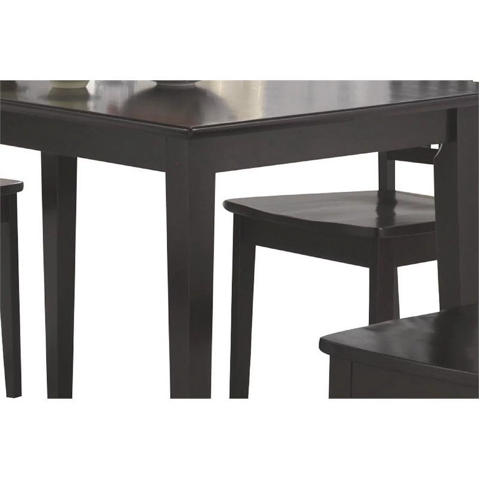 Sophisticated And Sturdy 5 Piece Wooden Dining Set, Brown