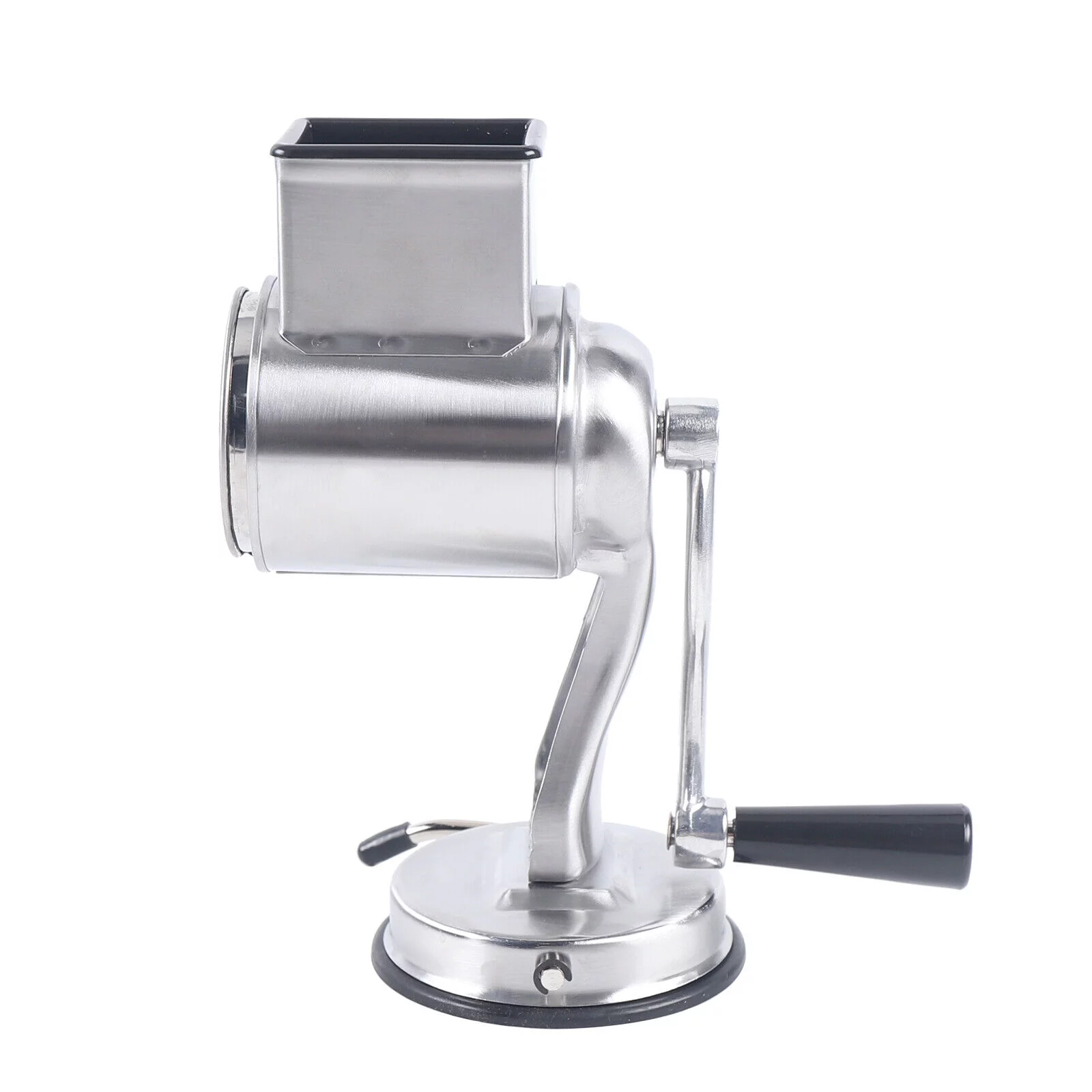 ZhdnBhnos Kitchen Food Rotary Grater Drum Slicer Grinding Tool Vegetable Shredder Grinder with 5 Blades Stainless Steel