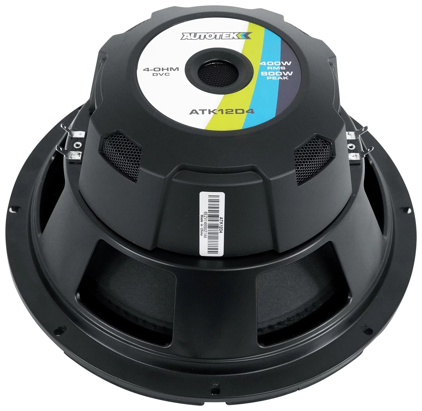 Autotek ATK12D4 ATK Series 12-Inch 800-Watt Dual-Voice-Coil Dual-4-Ohm Subwoofer