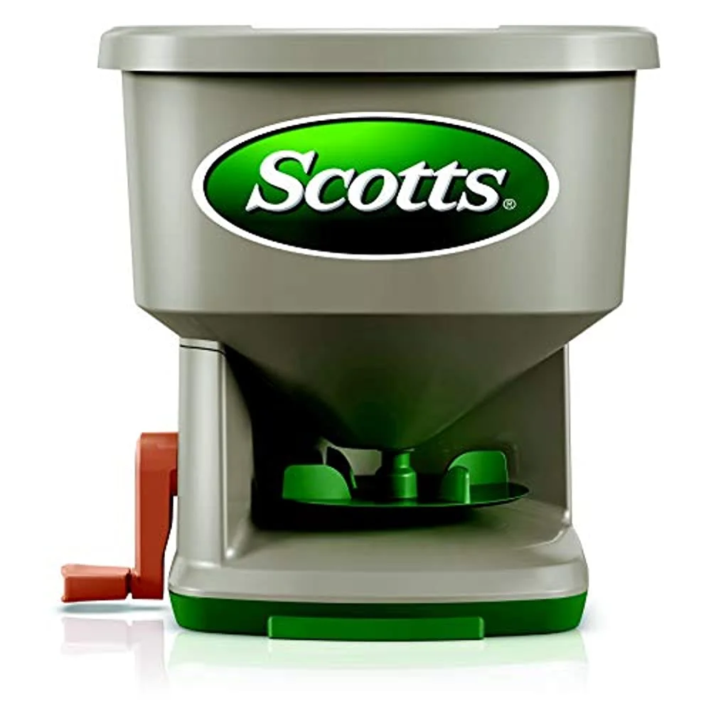 Scotts Whirl Hand-Powered Spreader for Seed, Fertilizer, Salt, Ice Melt, Handheld Spreader Holds up to sq. ft. Product