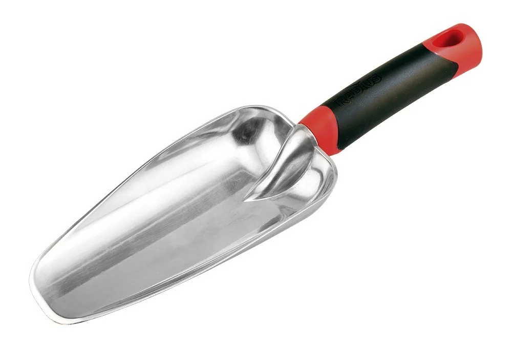 Radius Garden 15611 DIG Garden Aluminum Hand Scooper, Red
