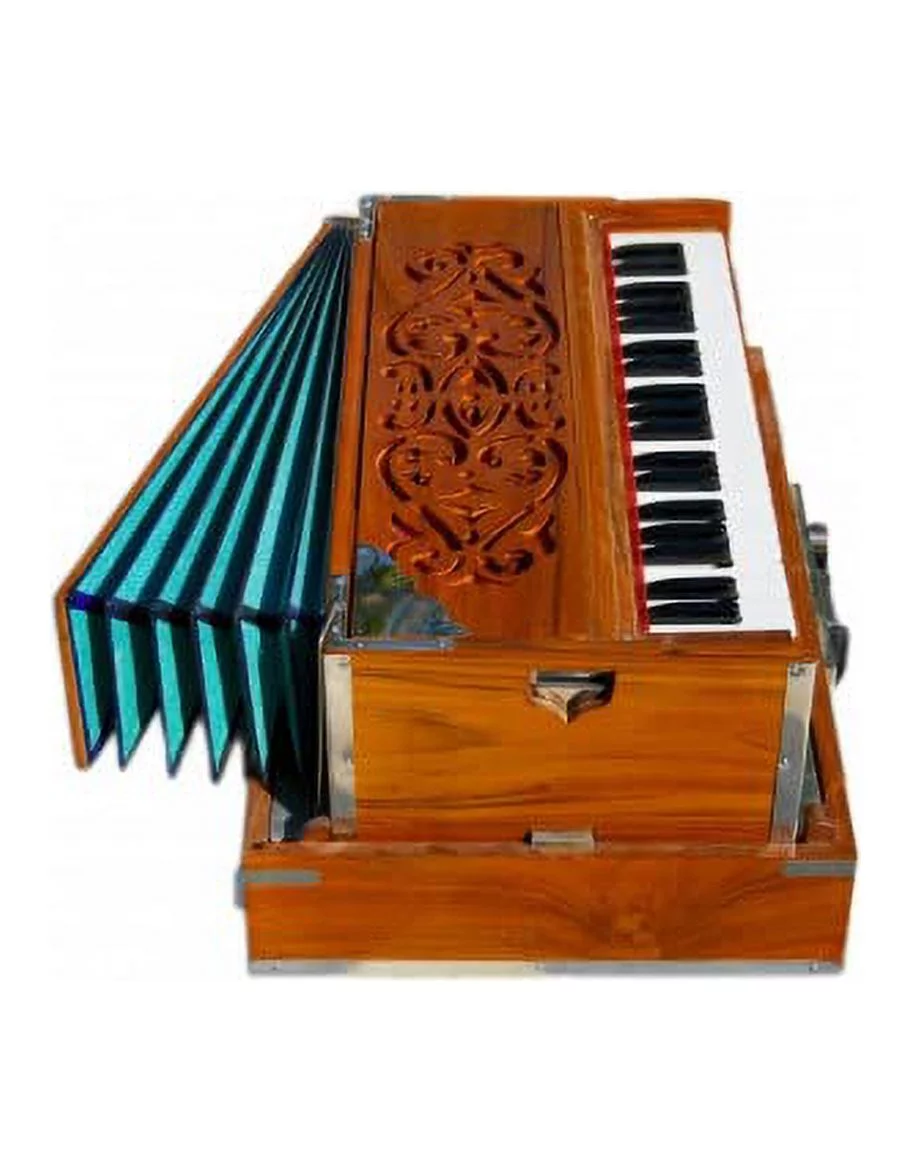 Folding Harmonium Instrument, 3.5 octaves, Portable Harmonium Tuned