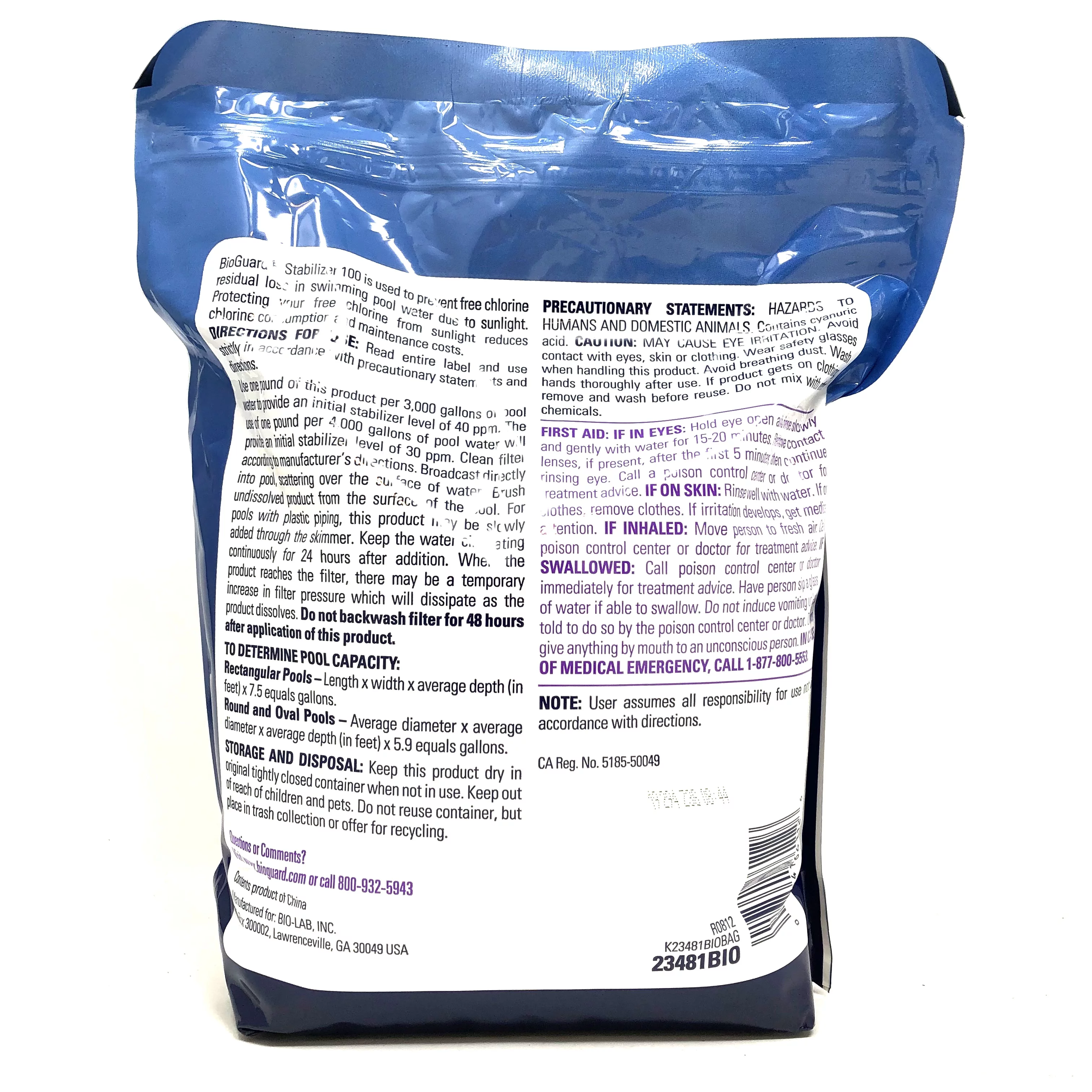 BioGuard Stabilizer 100 (5lb)