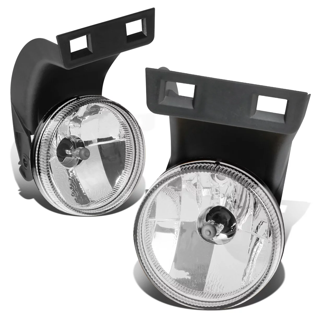 DNA Motoring FL-ZTL-270-CH For 1994 to 1998 Dodge Ram 1500 2500 3500 Pair Front Bumper Driving Fog Light Lamp Clear Lens 95 96 97