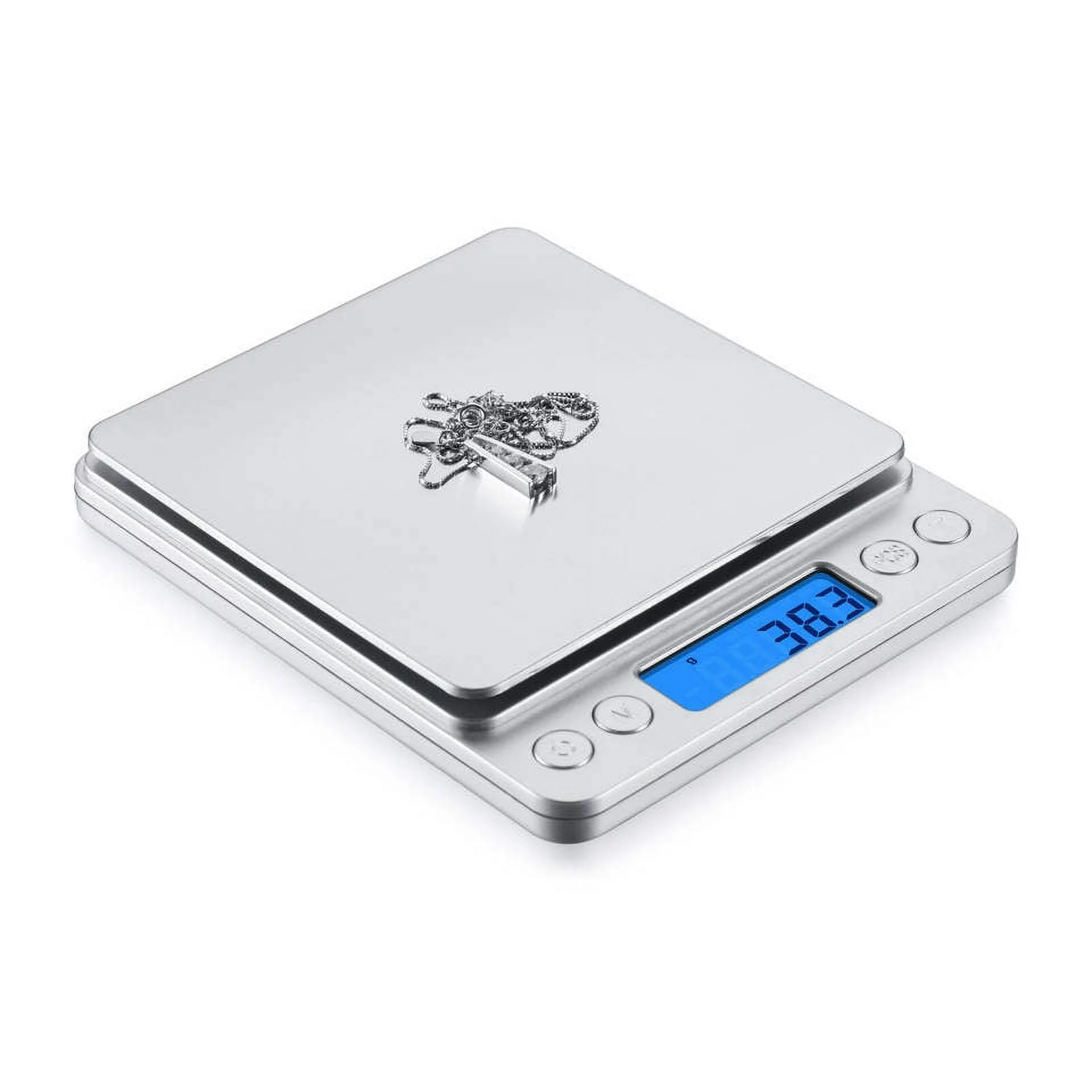 INTSUPERMAI Mini Digital Scale 2000g x 0.1g Jewelry Gold Silver Coin Gram Pocket Scale