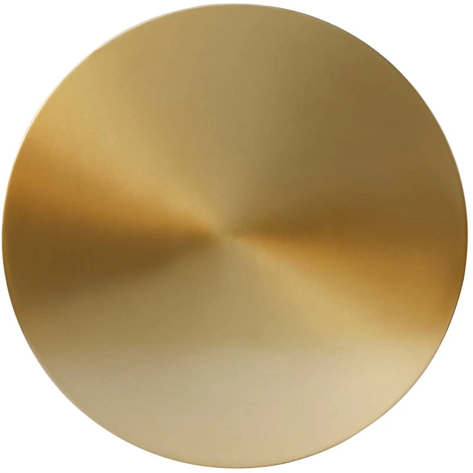 Meridian Furniture Raven Brushed Gold Top End Table with Matte Black Base