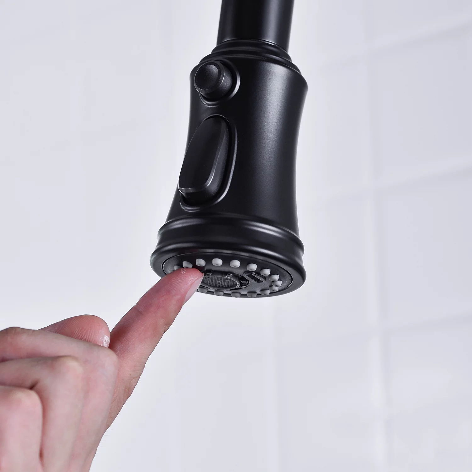 Kitchen Faucet with Pull Down Double Handle, Easy Installation, High Arc