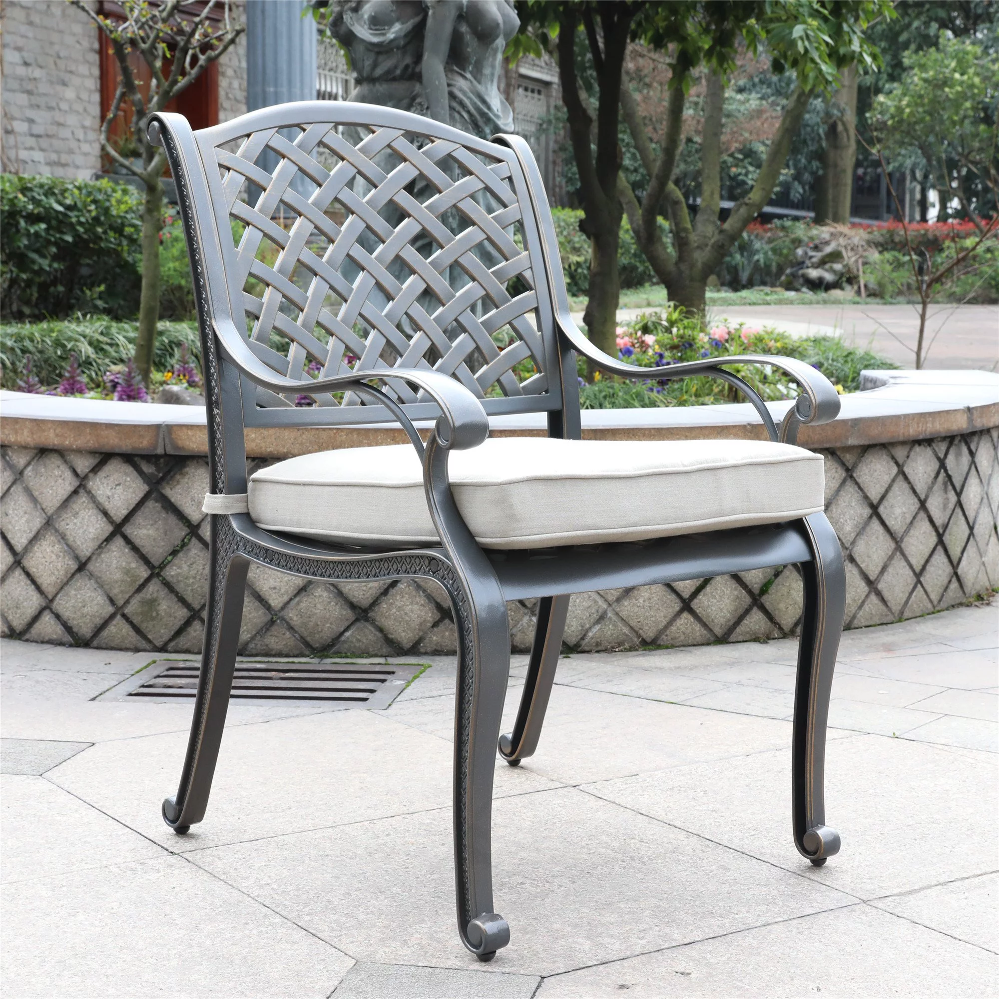 Artlia Dining Arm Chair, Sand Dollar, Set of 2