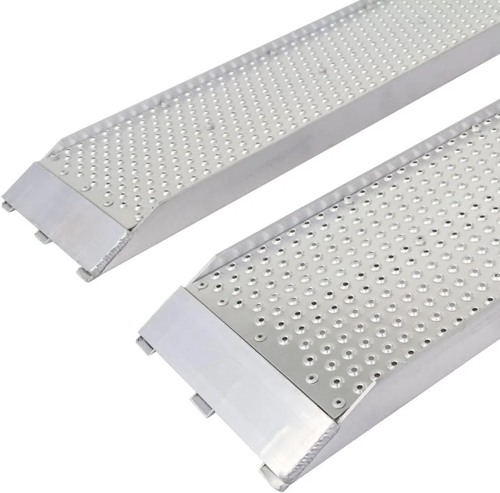 Guardian S-368-1500-P Dual Runner Shed Ramps with Punch Plate Surface - 8