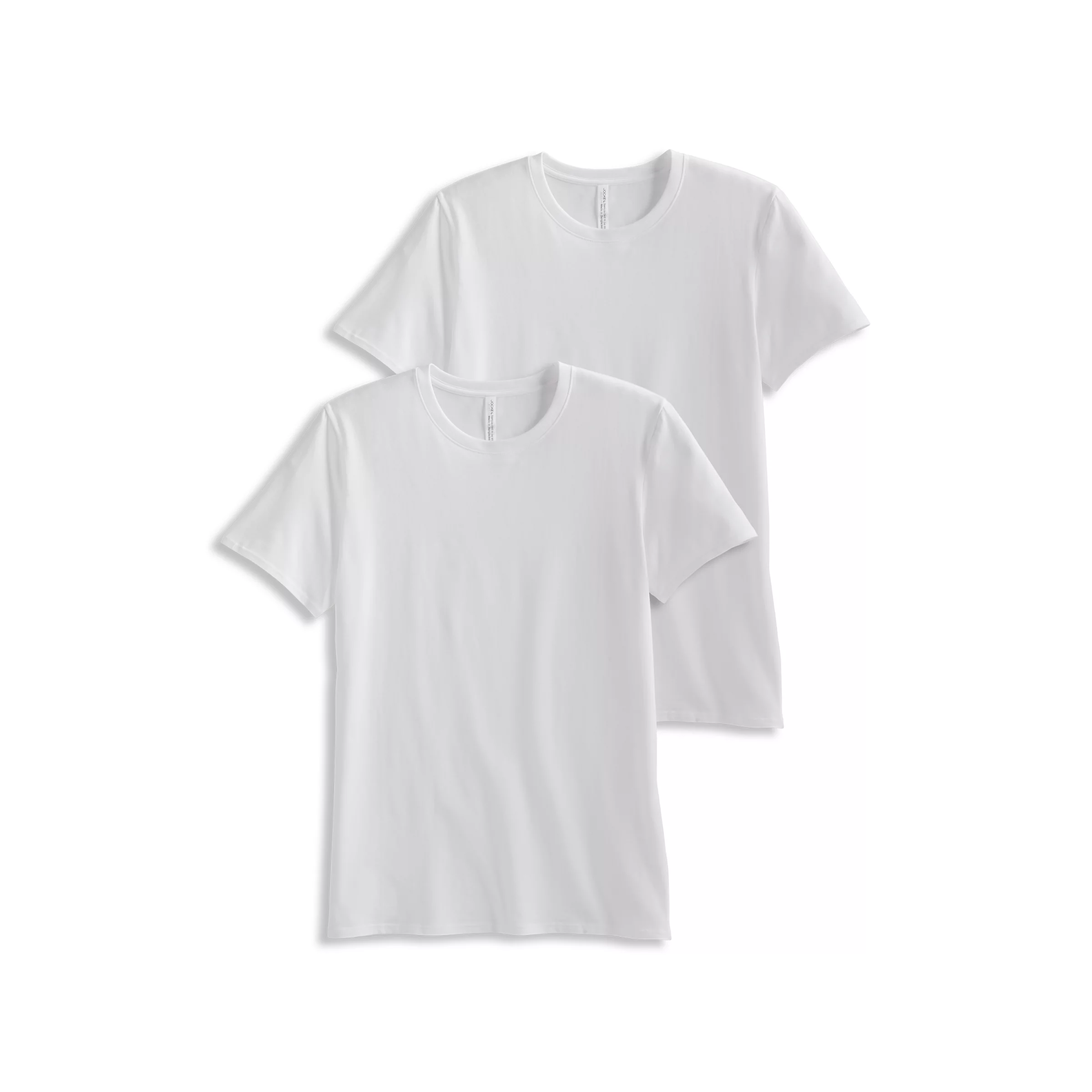 Jockey Men's Maxstretch Crew Neck 2 Pack Shirt White Size XX-Large