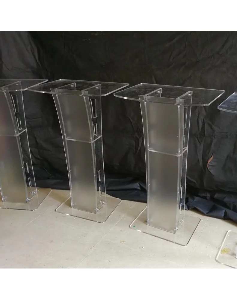 INTSUPERMAI Acrylic Church Pulpit Lectern Podium Plexiglass