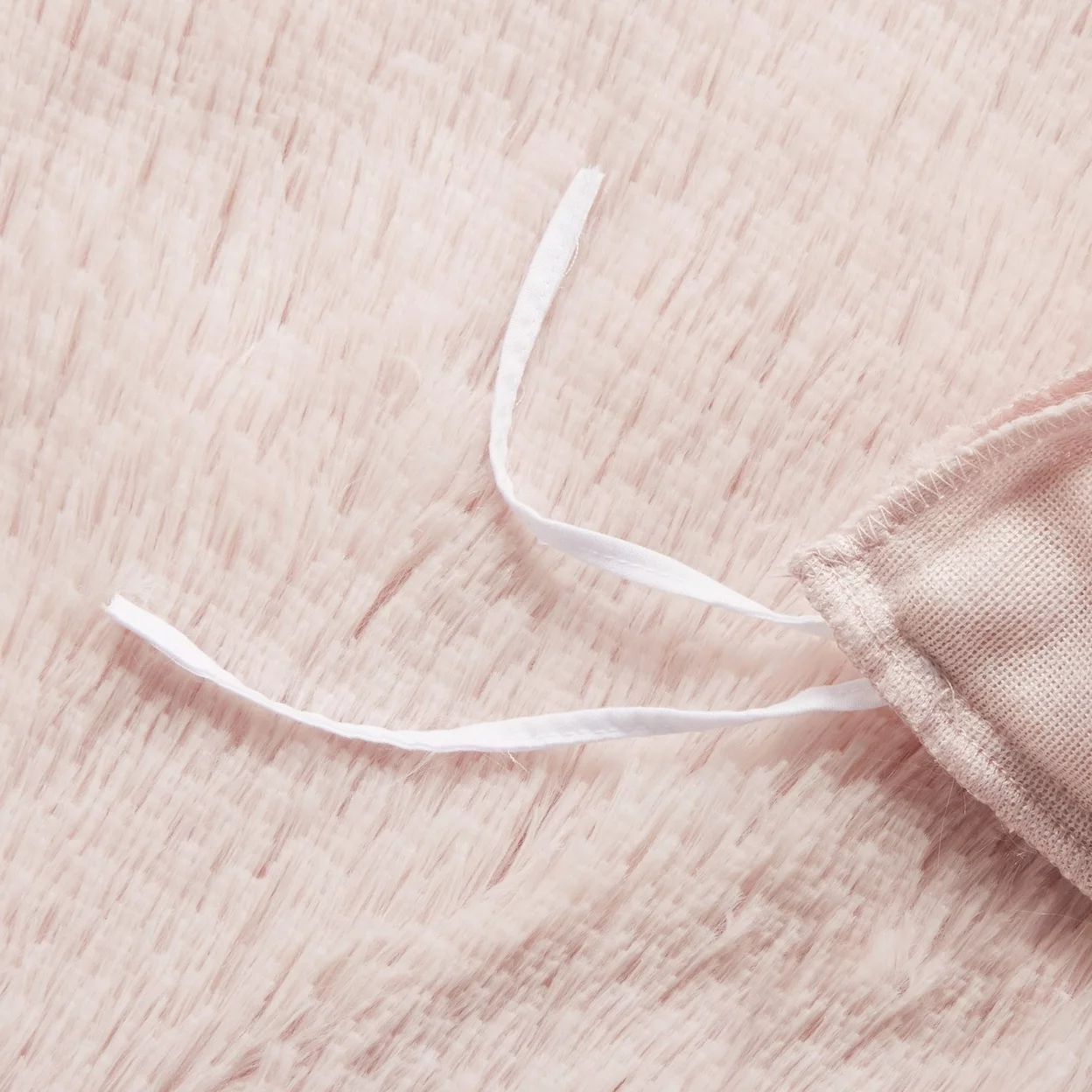 Intelligent Design Polyester Solid Shaggy Fur Duvet Cover Set ID12-1929