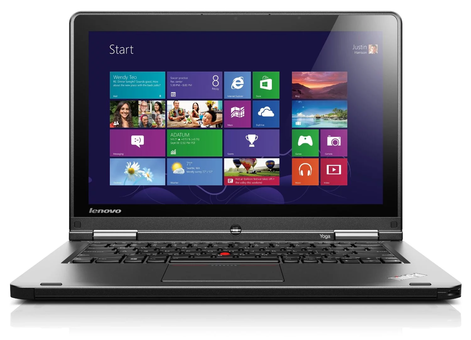 Certified Refurbished Touchscreen Lenovo ThinkPad S1 Yoga 12 Intel i5-4200U 2.20Ghz 4GB RAM 18GB SSD Win 10 Pro Webcam