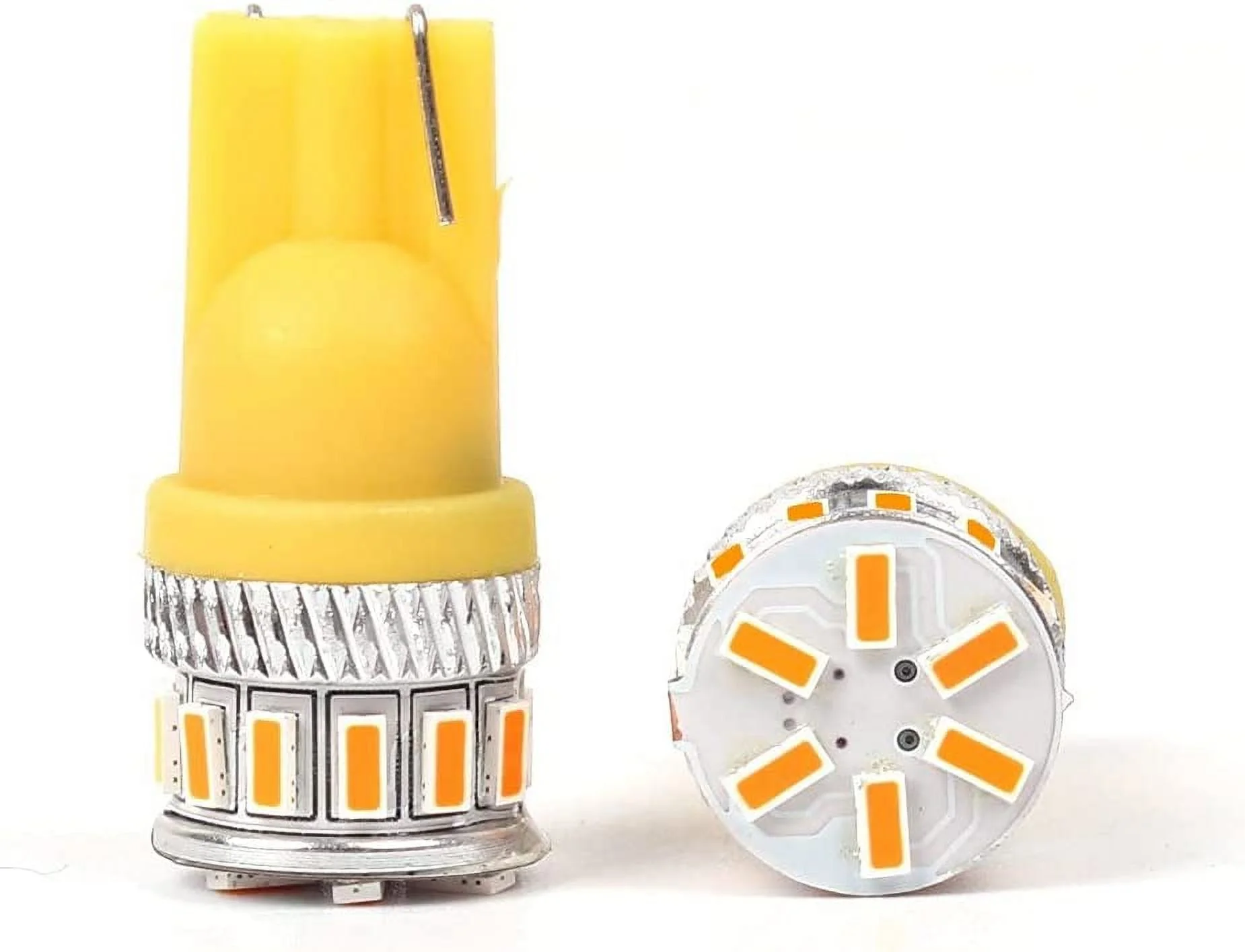 Alla Lighting 2pcs Super Bright Amber Yellow 2825 W5W 2825LL LED Bulbs Interior Lights Map Lights Replacement for 2012-2017 Sonic