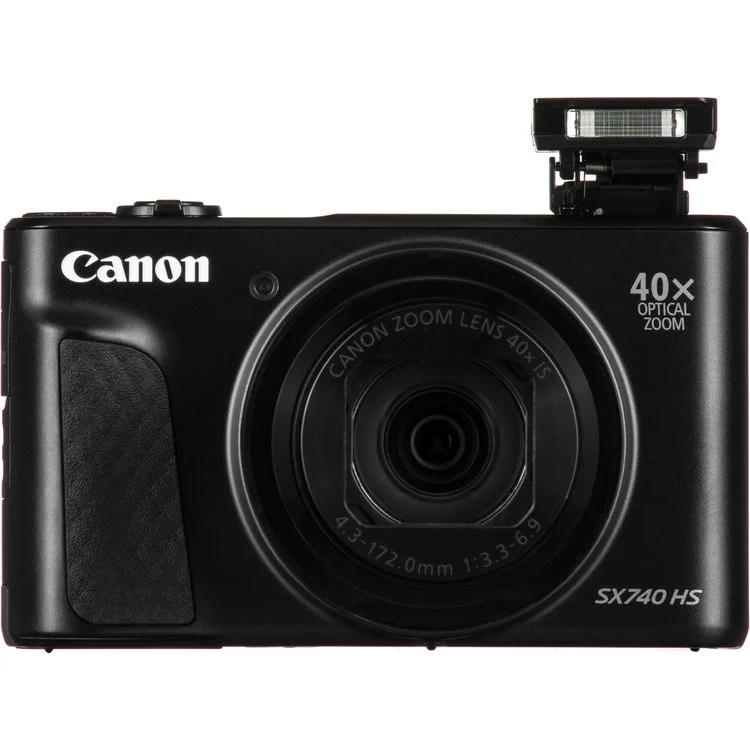 Canon PowerShot SX740 Bluetooth Wi-fi Digital Camera Black with Replacement Battery