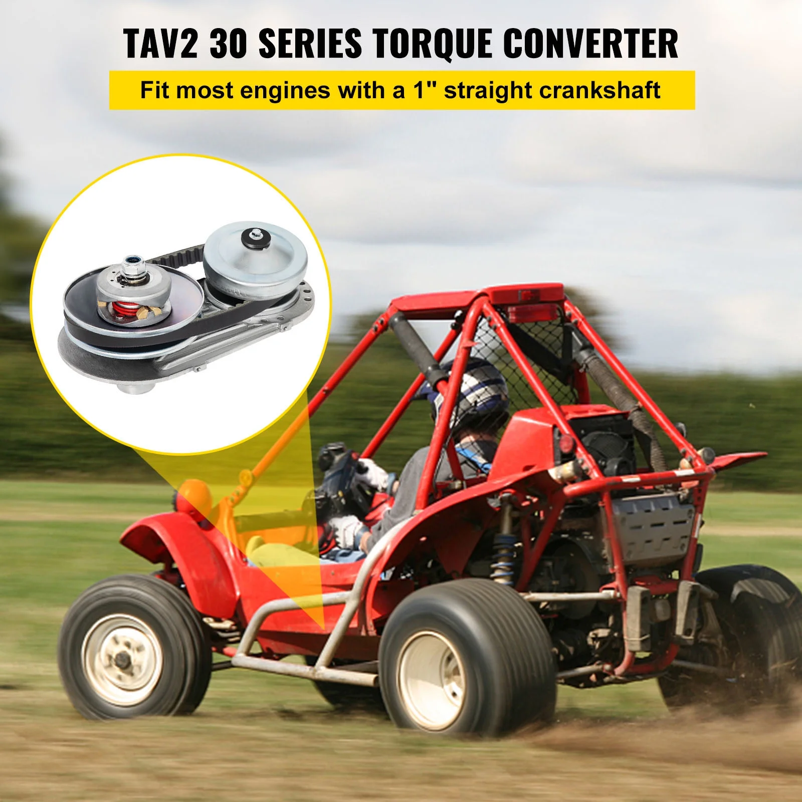 SKYSHALO Go Kart Torque Converter 1