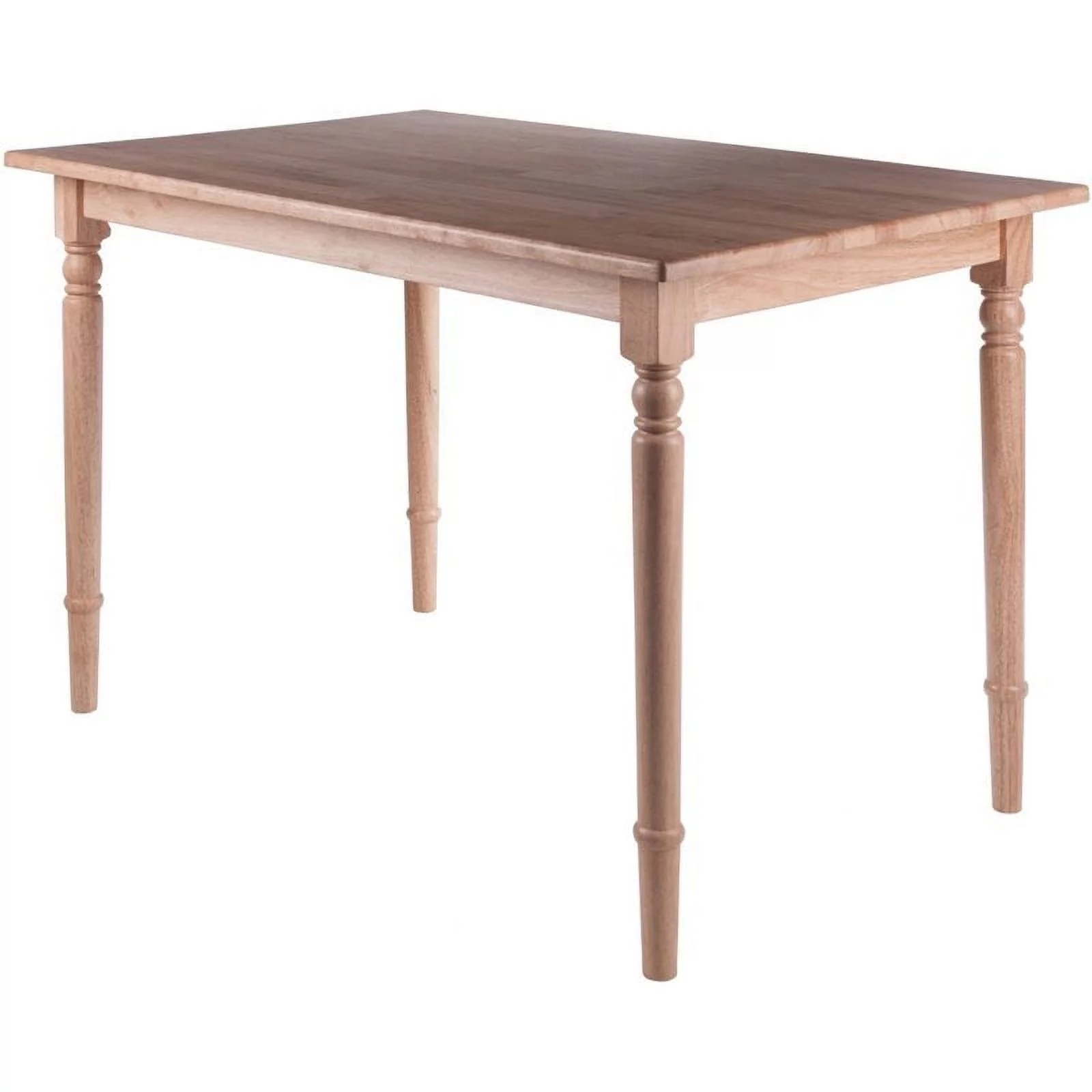 Pemberly Row Transitional Solid Wood Dining Table in Natural