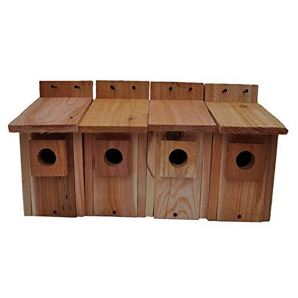4 bluebird houses cedar