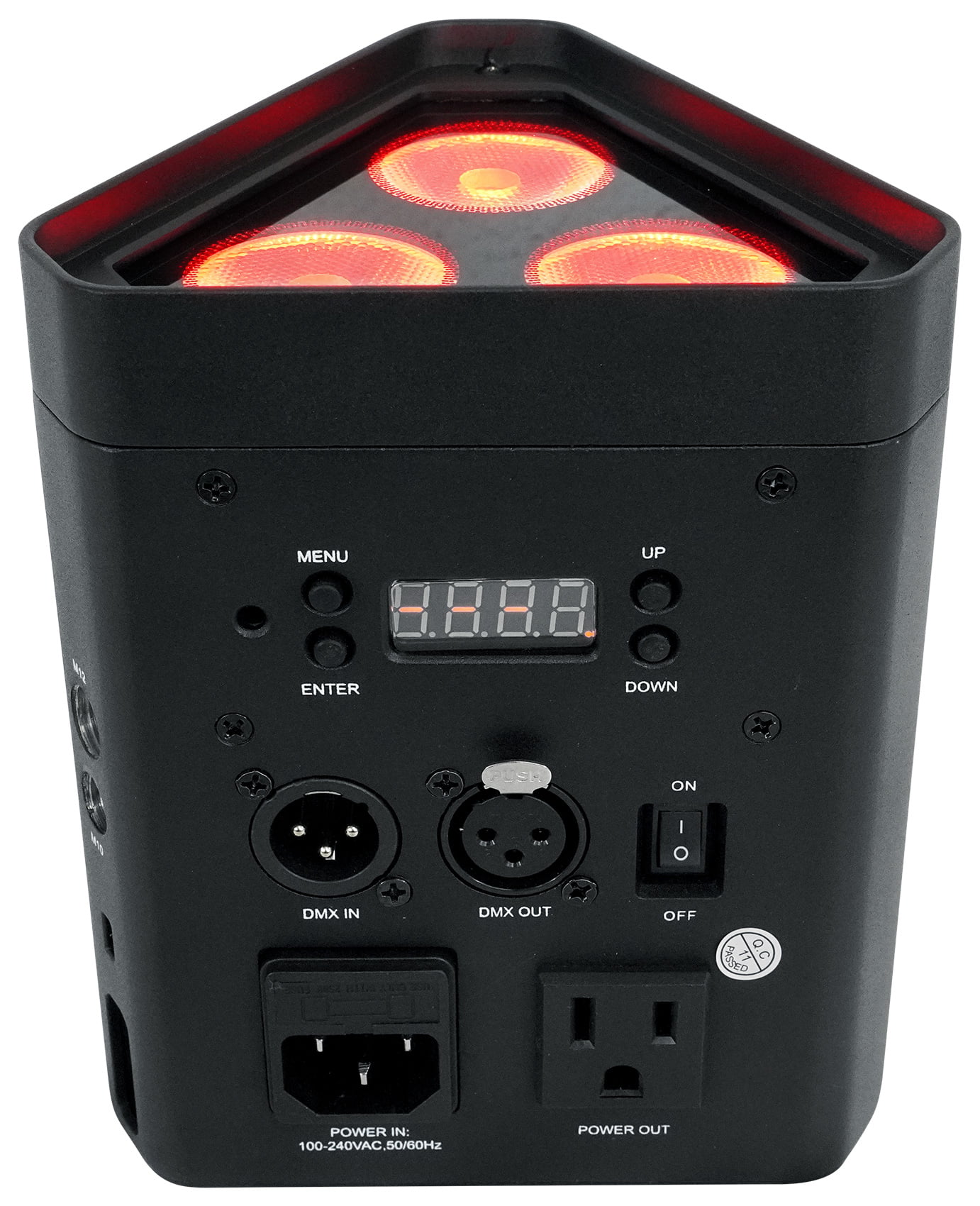 (4) Chauvet Freedom Wedge Quad Rechargeable Wash Lights+Wireless DMX Controller