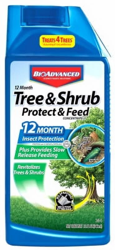 32 OZ Concentrate Tree & Shrub Protect & Feed Protects Against Insects, Each