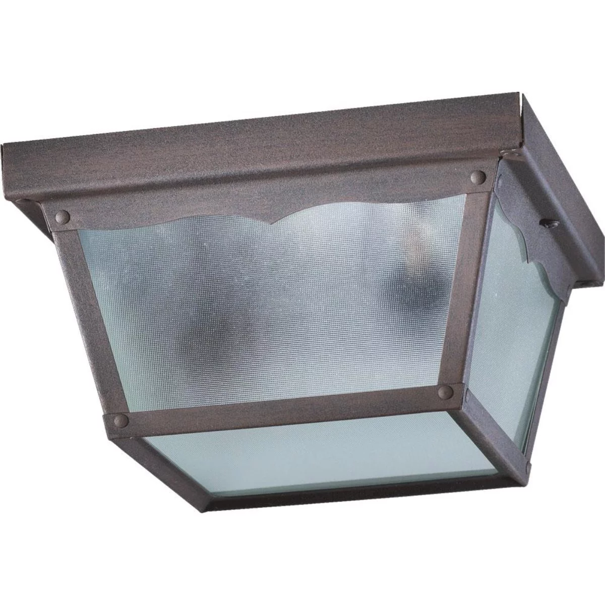 Quorum Lighting - Two Light Ceiling Mount - 2 Light Outdoor Cage Flush Mount in