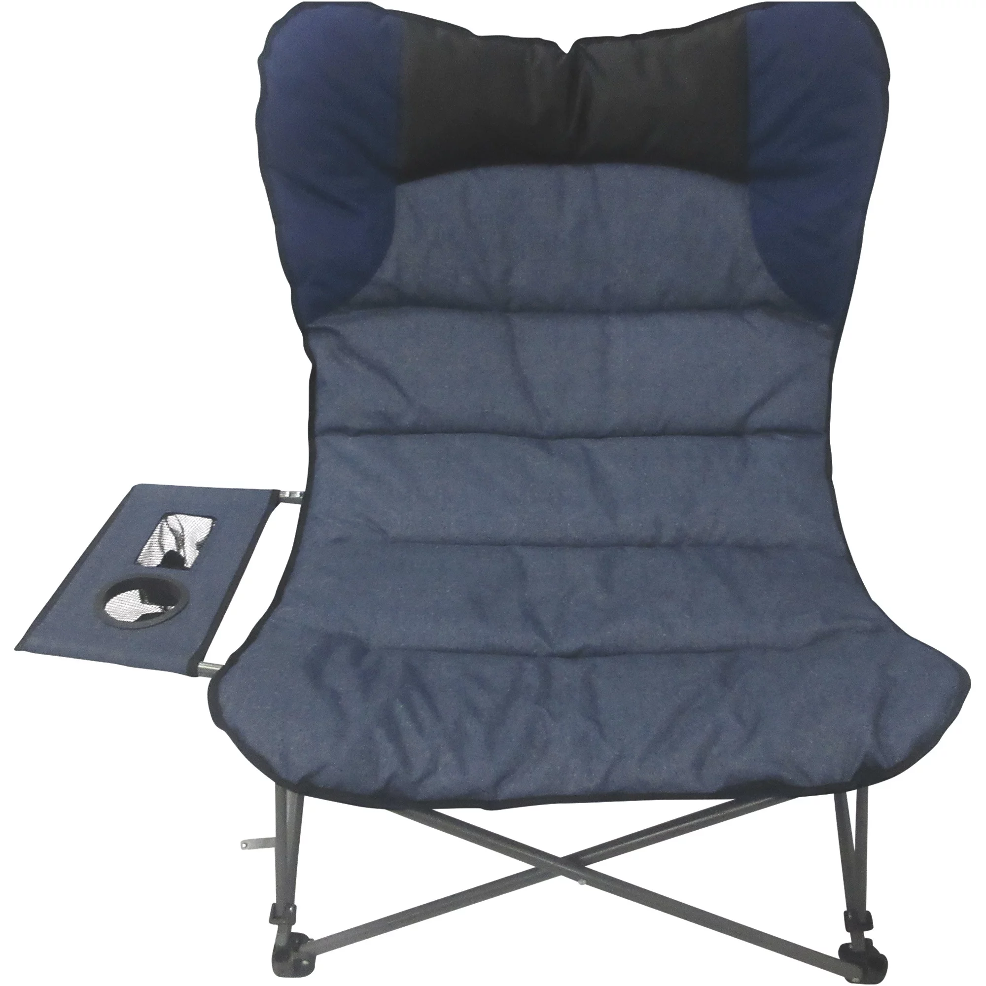 Timber Ridge Oversized Relax Chair with Side Table Carry Bag — Blue, 300-Lb. Capacity, Model# PTL-S21-FUR-068
