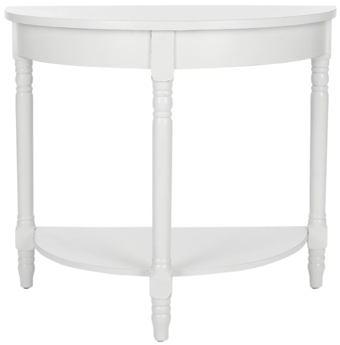 SAFAVIEH Randell Nautical Rustic Demilune Console, Shady White