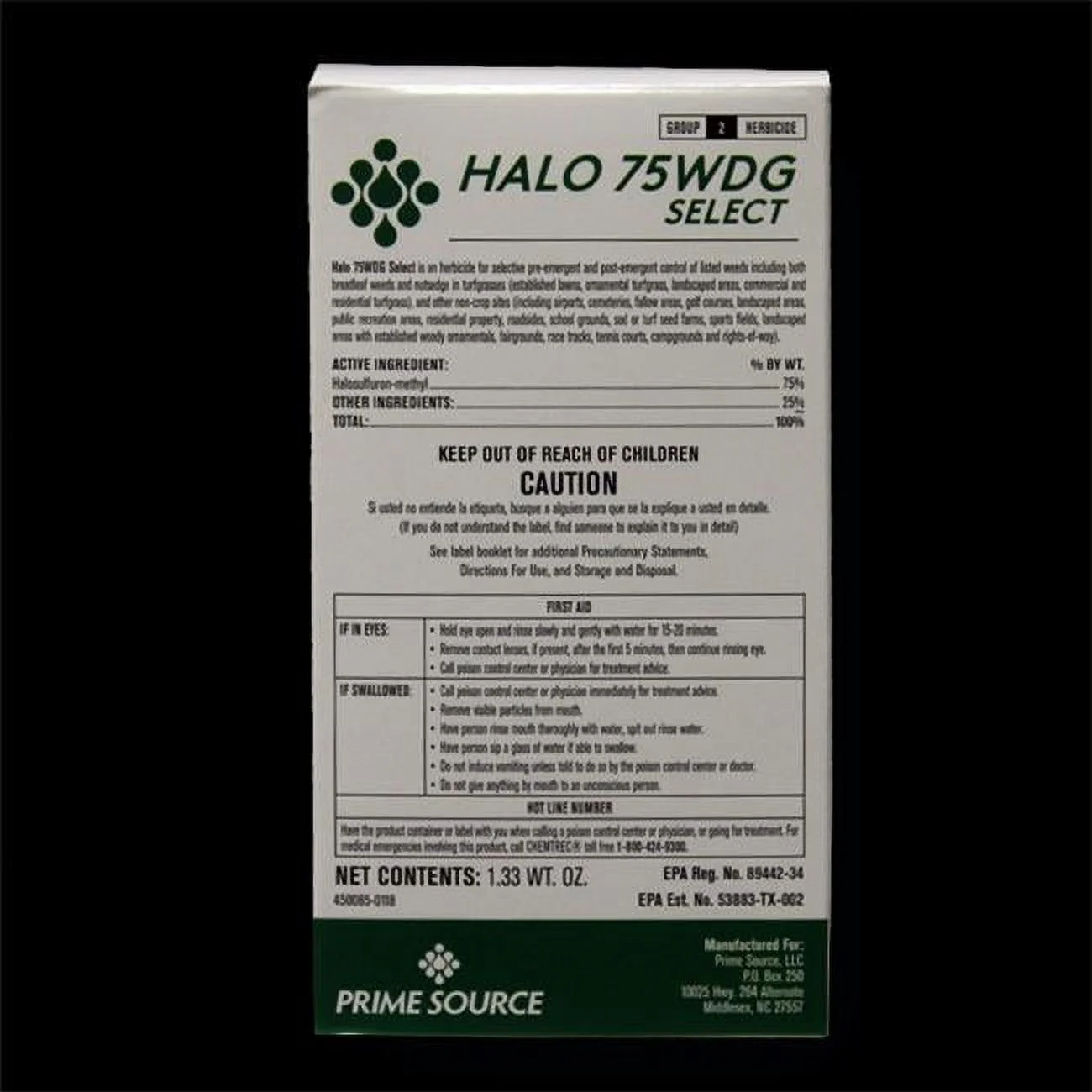 Halo 75 WDG Select Herbicide (Sedgehammer)