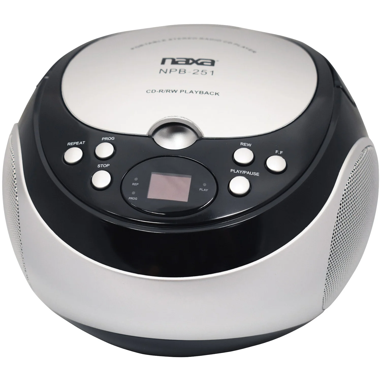 Naxa NPB251 Portable CD Player with AM/FM Radio - Black