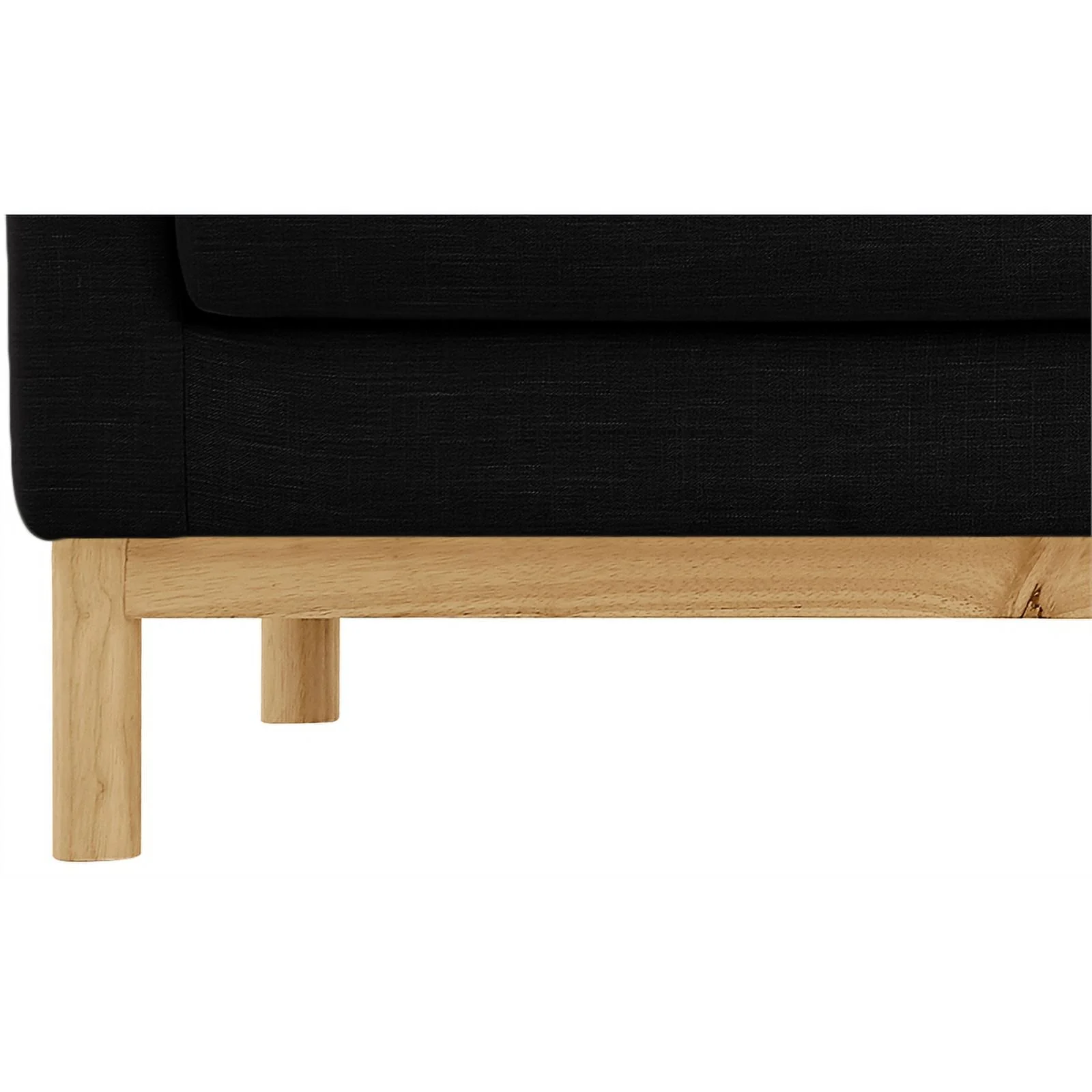 Meridian Furniture Langham Black Linen Textured Fabric Chair