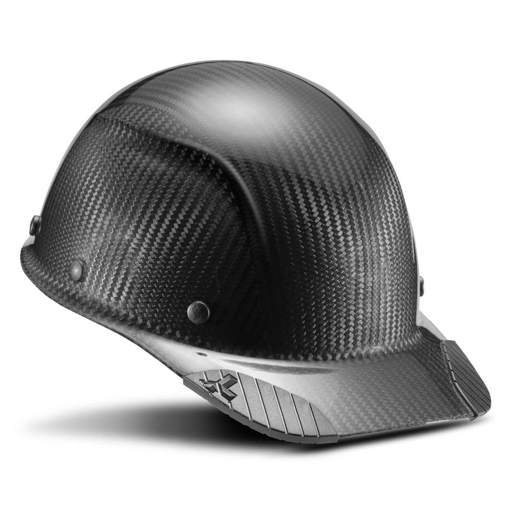 Lift Safety Hard Hat Dax Gloss Black Carbon Fiber Cap Style