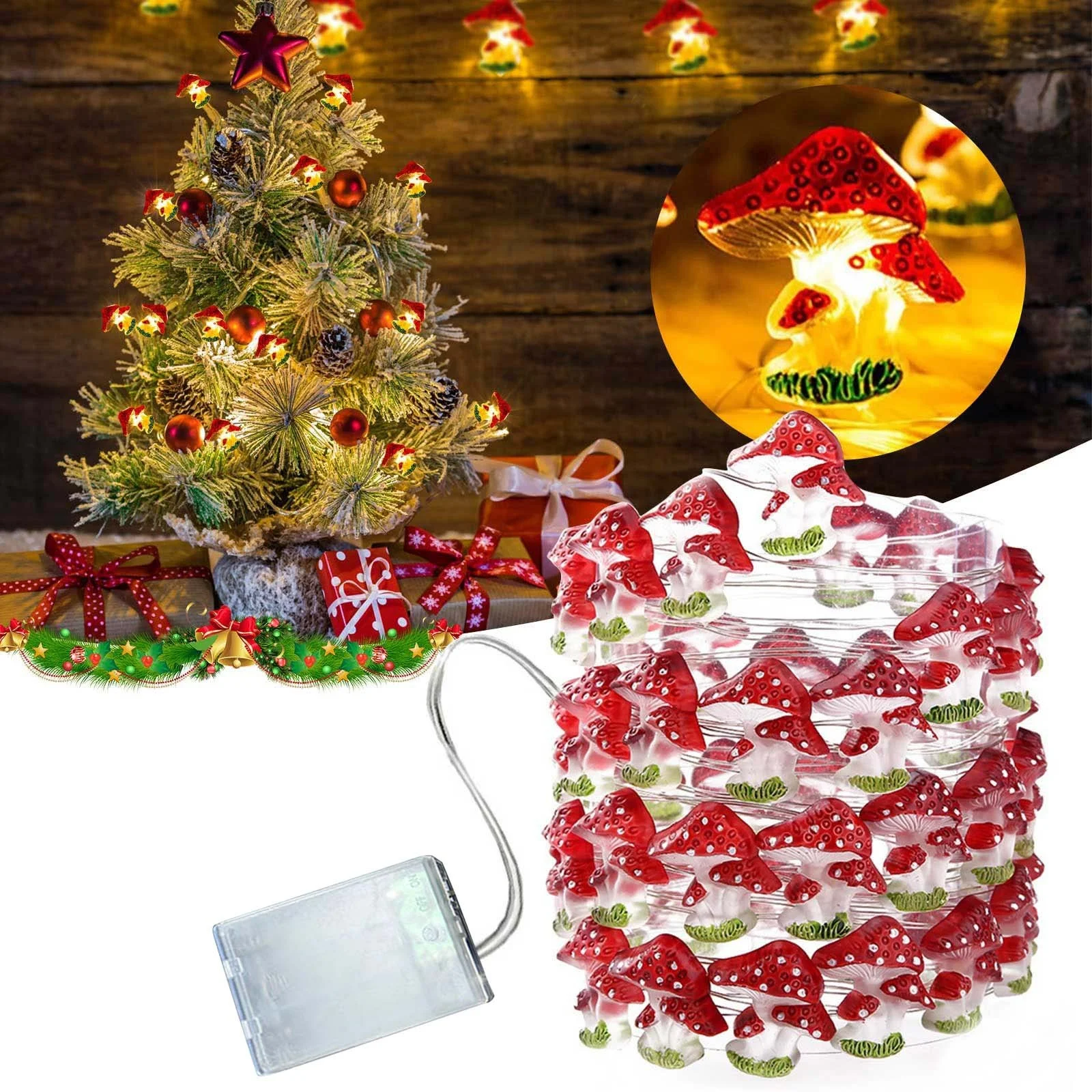 Christmas Indoor Lamp String Copper Wire Lamp String LED Warm Color Shape Children's Room Festival Decoration Lamp