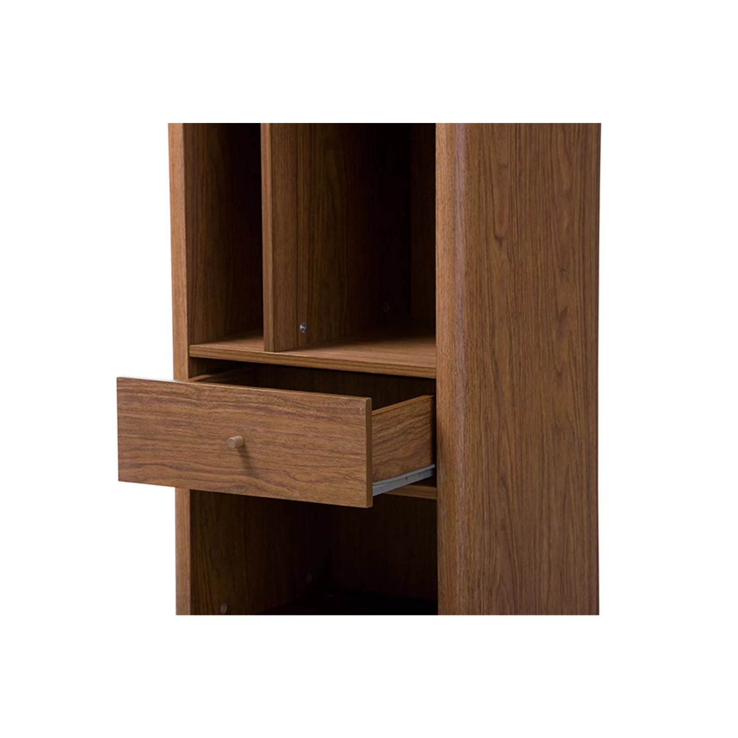 Baxton Studio Ellingham Bookcase in Walnut