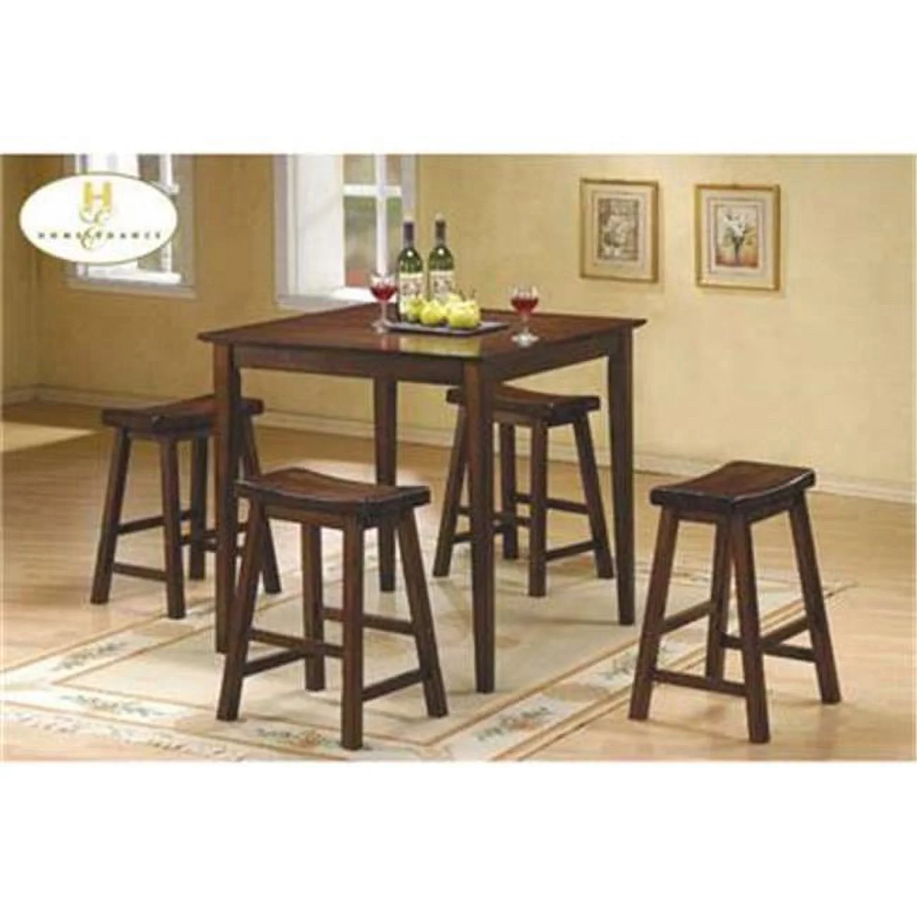 Home Elegance 5302C-18 18 in. Seat Height Stool- RTA - Pack of 2