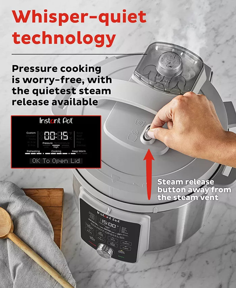 Duo Plus 6-Quart Multi-Use Pressure Cooker with Quiet Steam Release