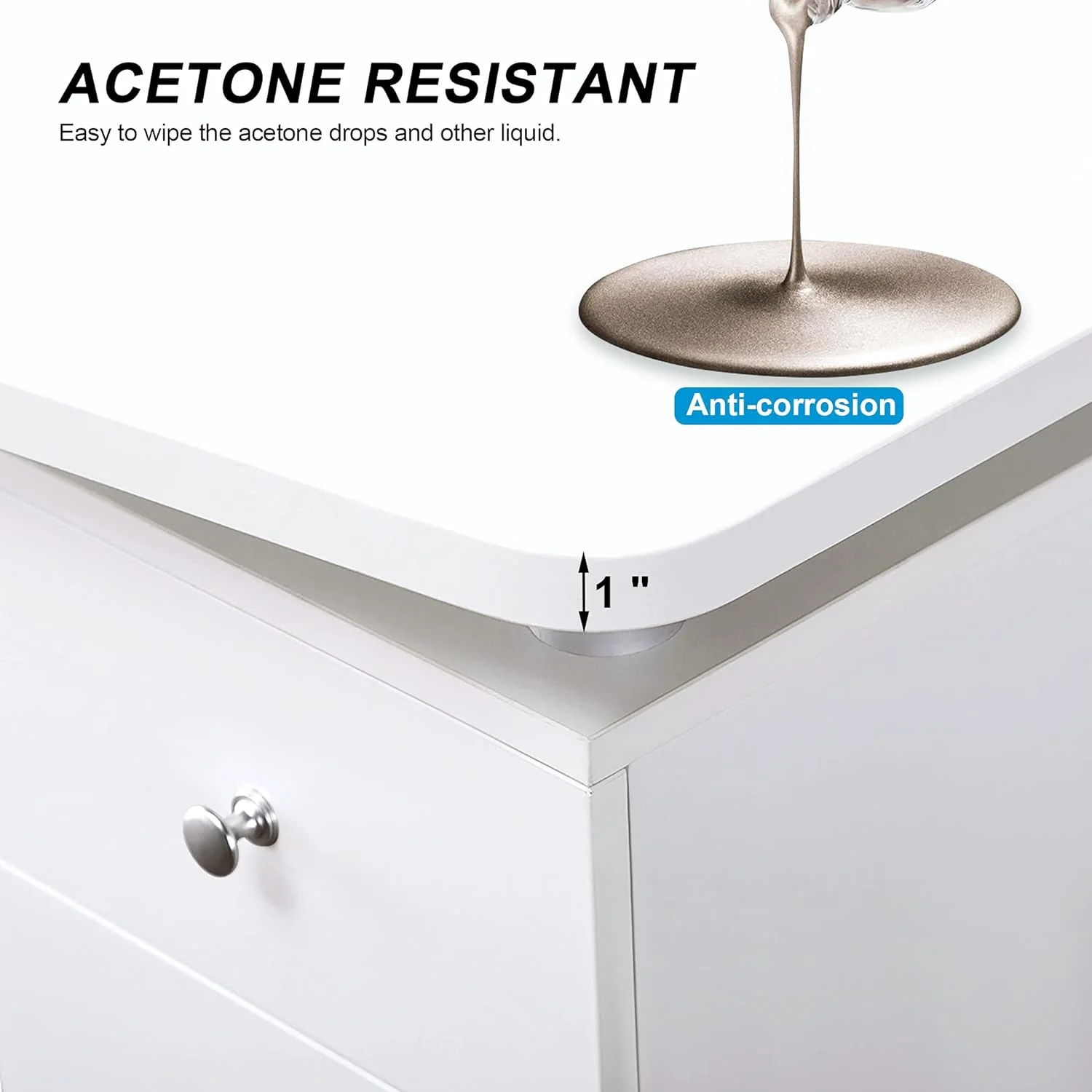 Manicure Nail Table Spa Beauty Salon Station Professional Nail Desk 0422 (White)