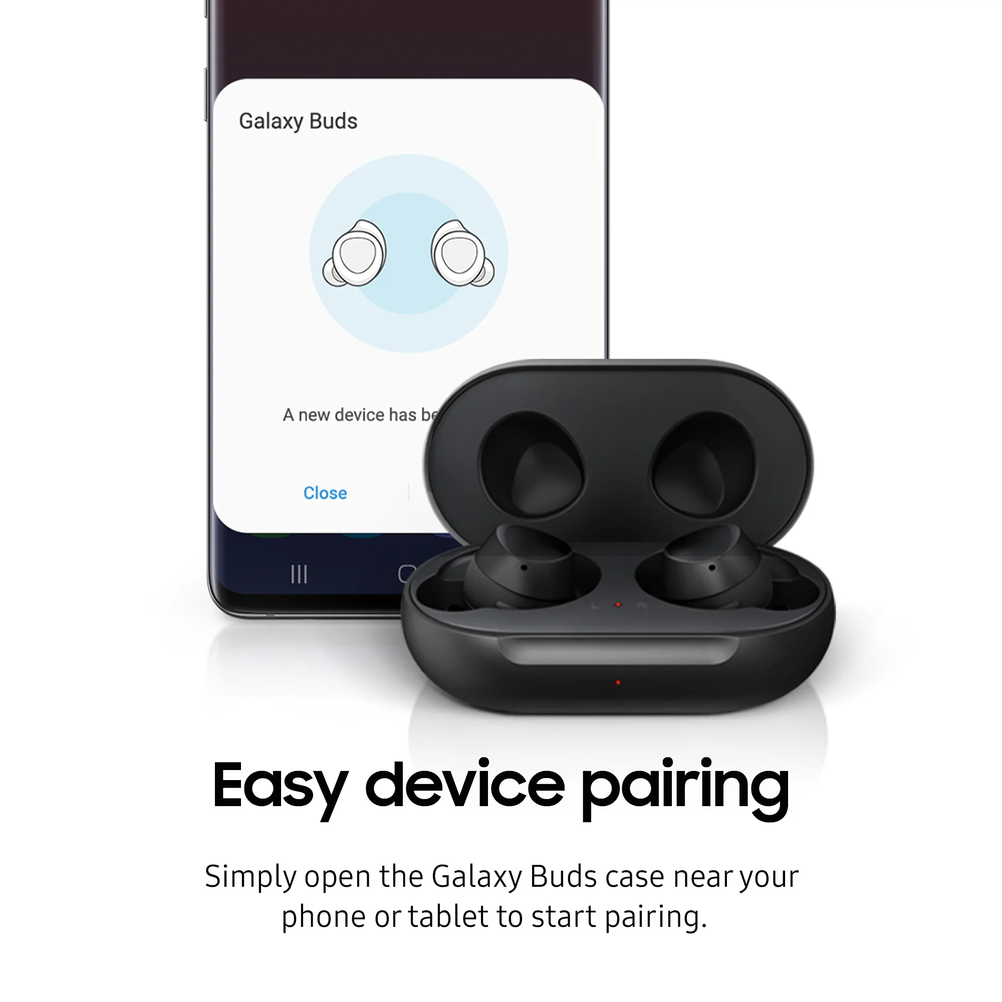SAMSUNG Galaxy Buds, Black (Charging Case Included)