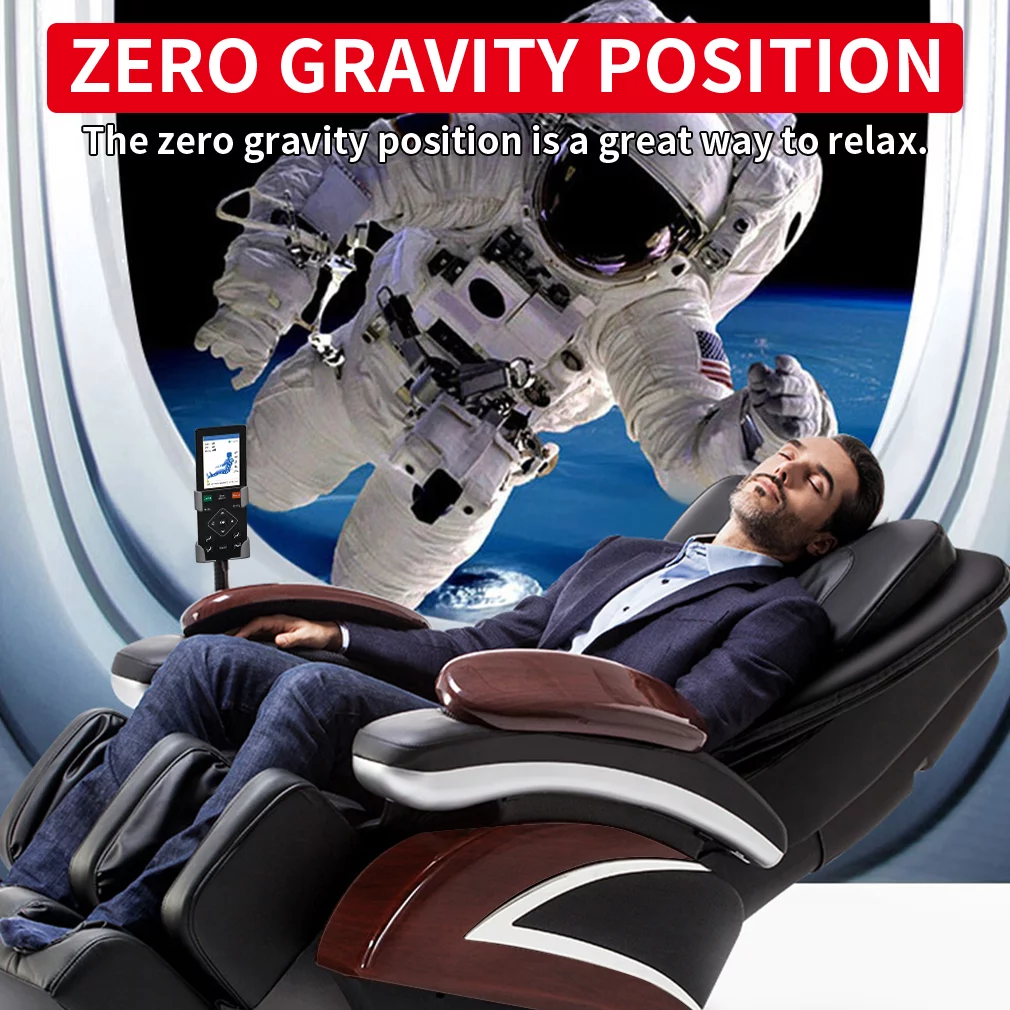 Full Body Electric Shiatsu Massage Chair Recliner with Built-in Heat Therapy Air Massage System Stretch Vibrating PS4,Black