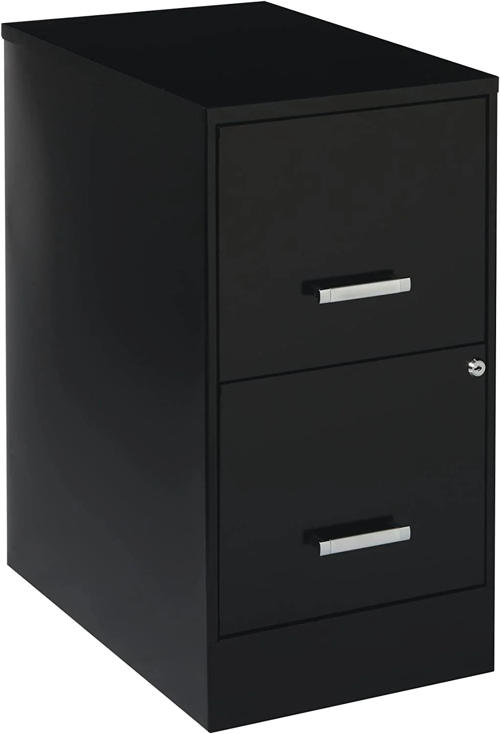 SQSFCB 22" Deep 2 Drawer Metal SOHO Vertical File Cabinet  Inch  Black