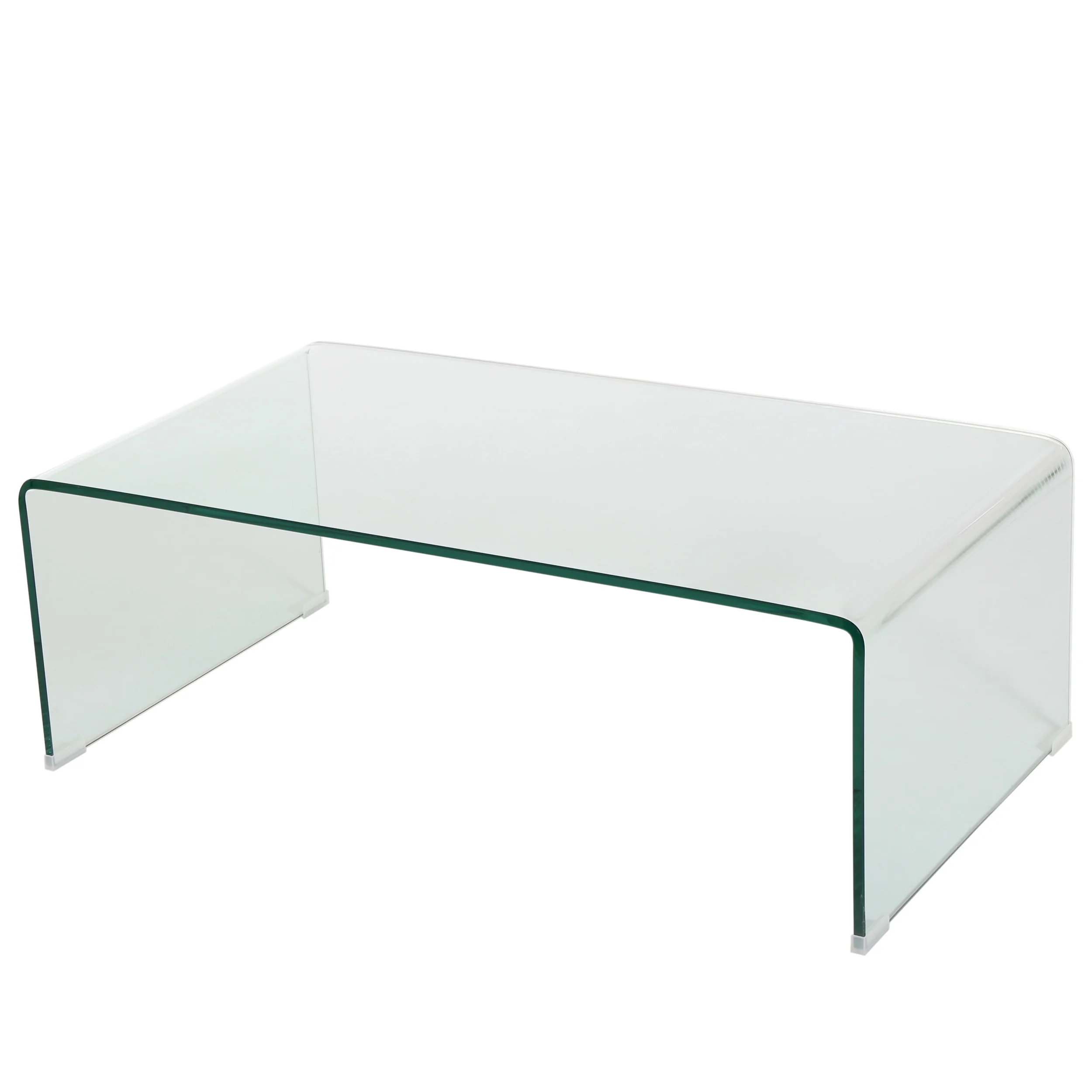 Noble House Roman Tempered Glass Coffee Table, Clear