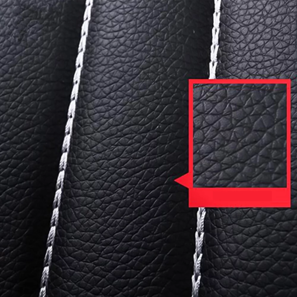 9PCS PU Leather Car Seat Cover Breathable Protector Cushion Universal Full Set