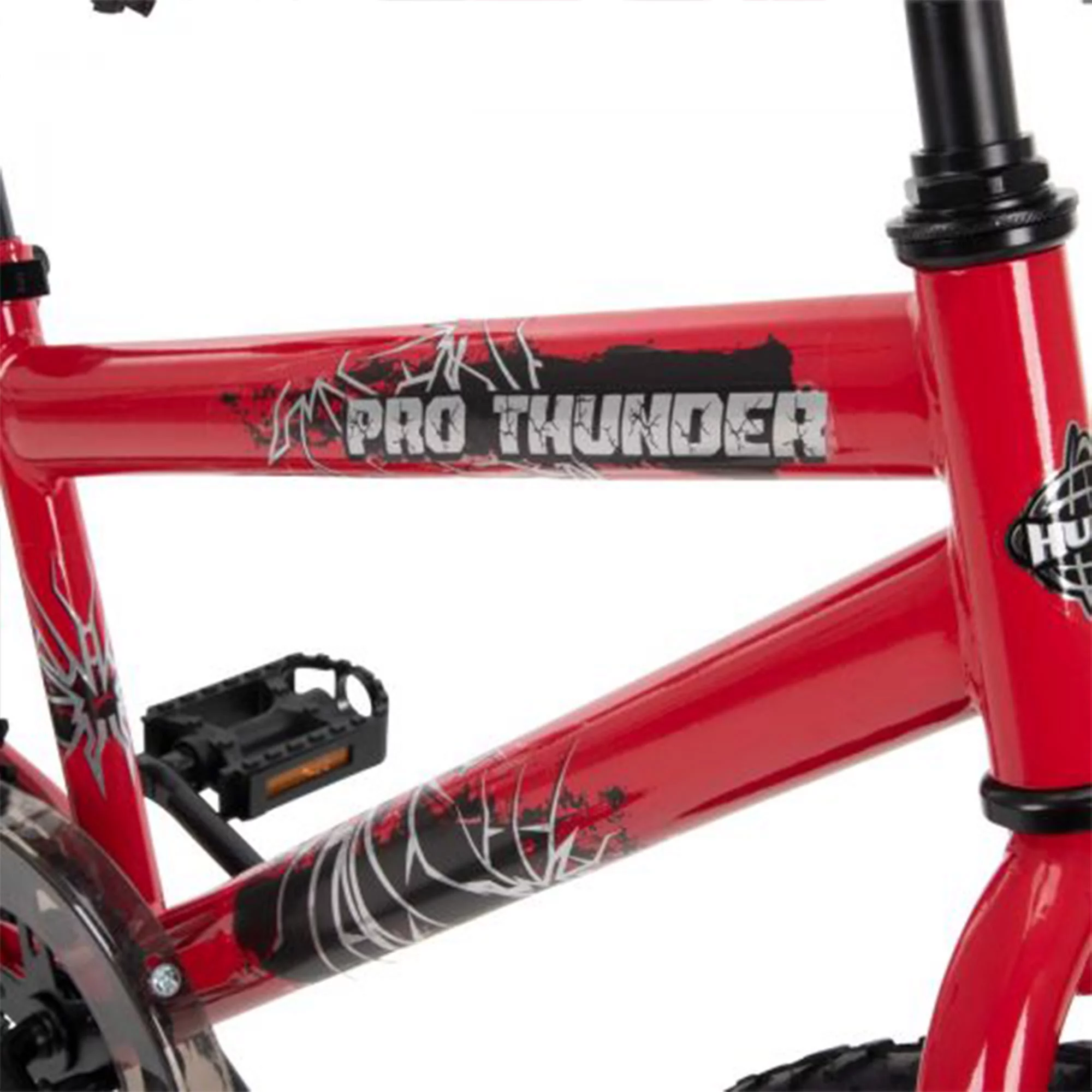 Huffy Pro Thunder 20 Inch Single Speed Kids Bike with Coaster Brakes, Red