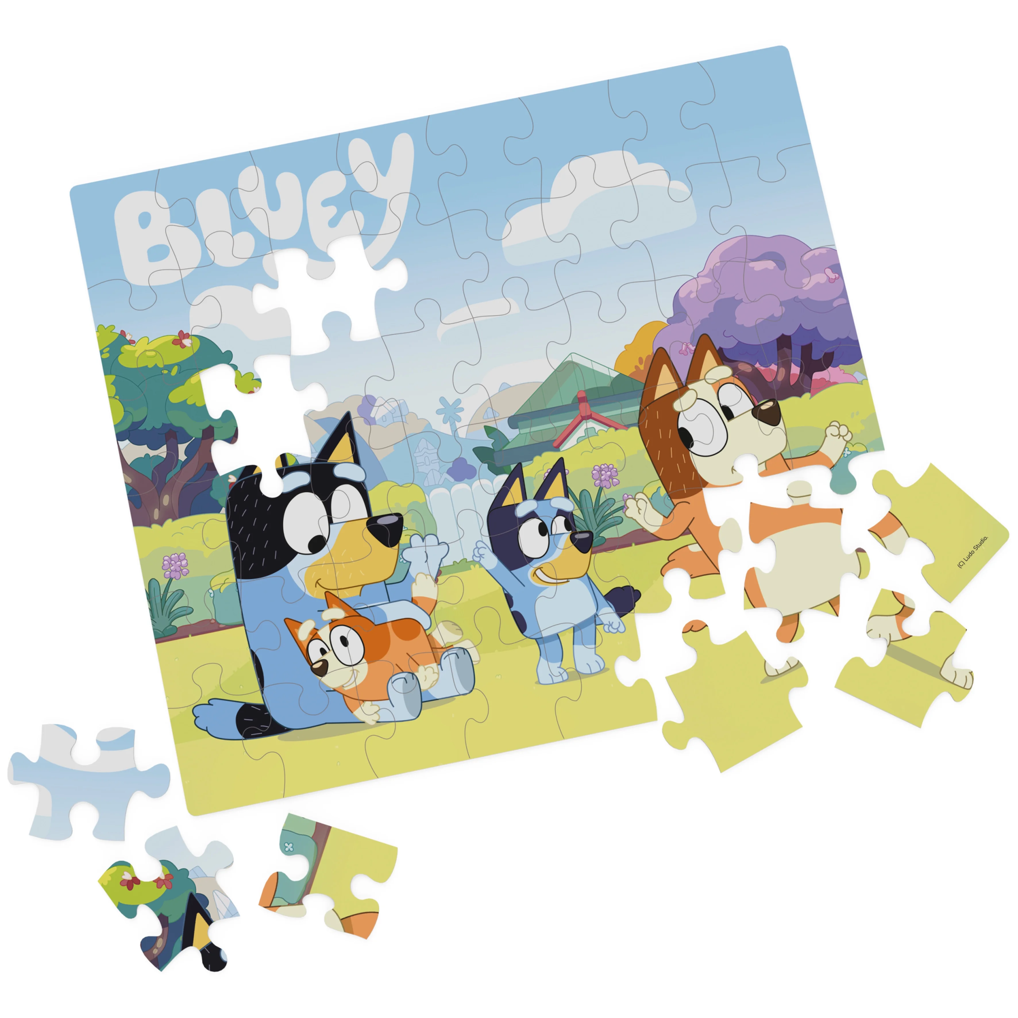 Bluey, 48-Piece Jigsaw Puzzle with Gift Box, for Kids Ages 3 and up