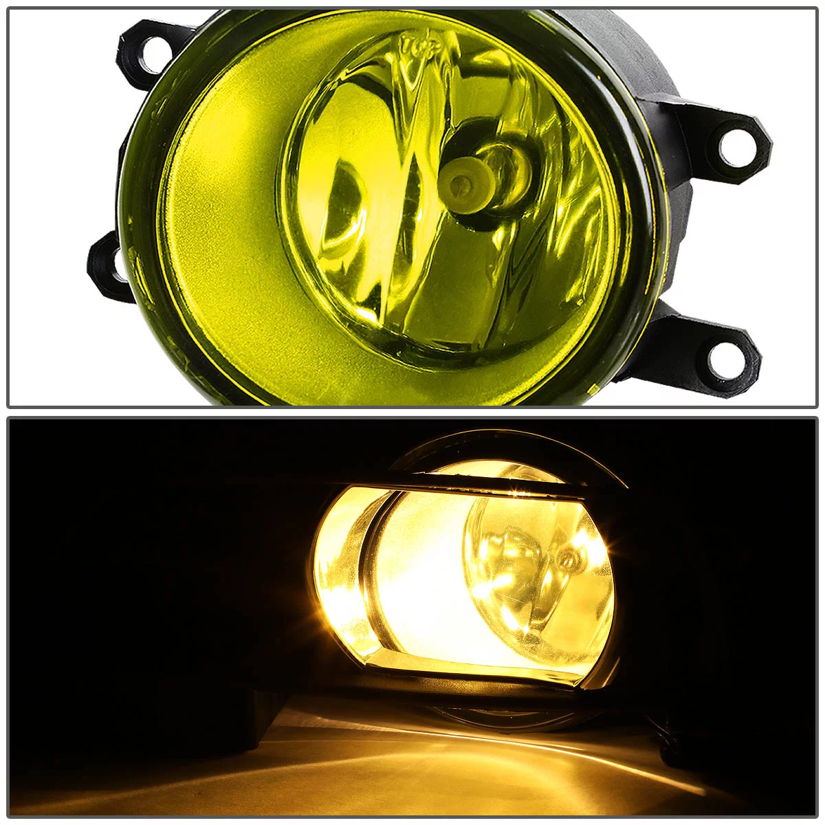 DNA Motoring FL-ZTL-138-AM For 2007 to 2009 Toyota Camry XV40 Pair Bumper Driving Fog Lights w/Bezel & Switch (Amber Lens) 08