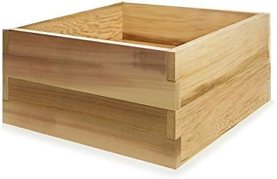 HYHBIBOOM RG24-2 2-ft x 2-ft 2-Tier Cedar Raised Garden Box